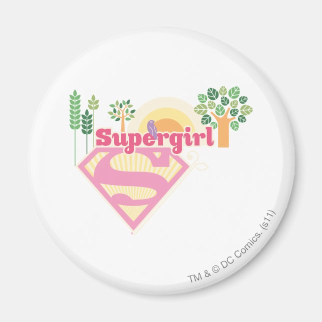 Supergirl Nature Logo Magnet (Front)