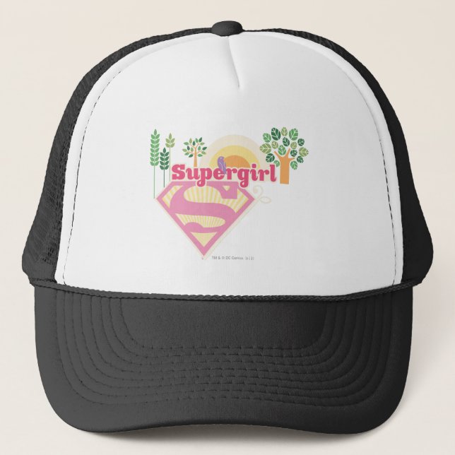 Supergirl Nature Logo Trucker Hat (Front)