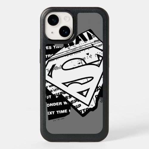 Supergirl Newsprint S_Shield OtterBox iPhone 14 Case