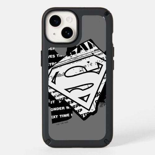 Supergirl Newsprint S_Shield Speck iPhone 14 Case