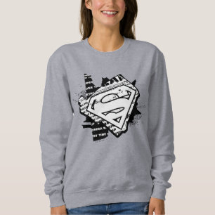 Supergirl Newsprint S-Shield Sweatshirt