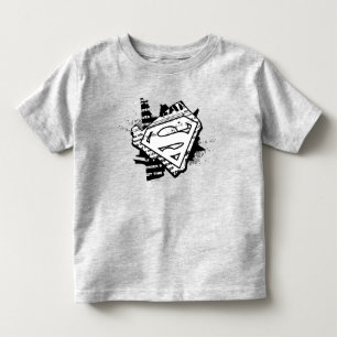 Supergirl Newsprint S-Shield Toddler T-shirt