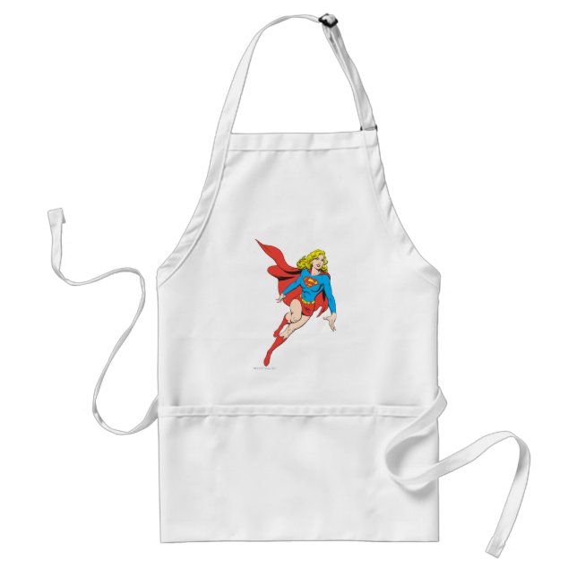Supergirl on the Move Adult Apron (Front)