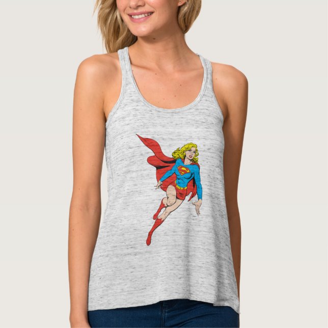 Supergirl on the Move Tank Top (Front)