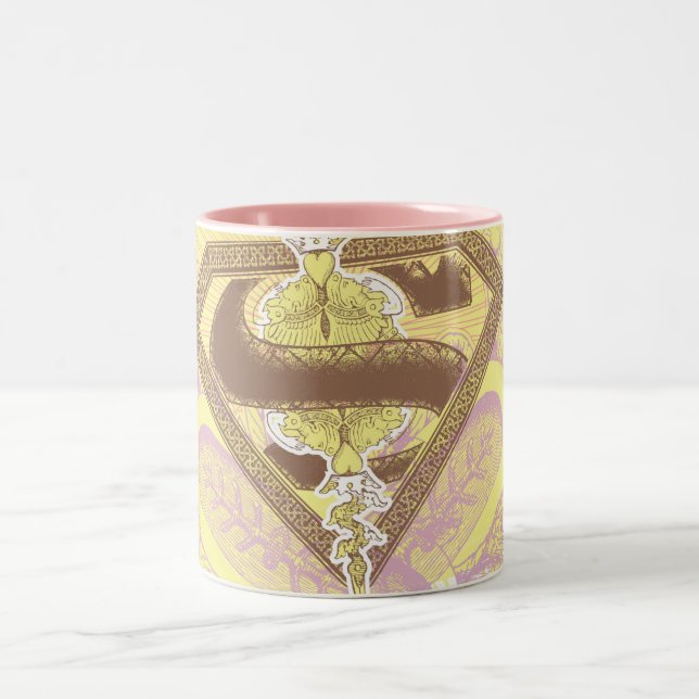Supergirl Opera House Yellow Two-Tone Coffee Mug (Center)