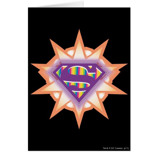 Supergirl Orange Starburst Cards (Front)