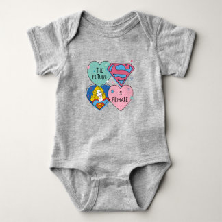 Supergirl Out of This World Retro Graphic Baby Bodysuit