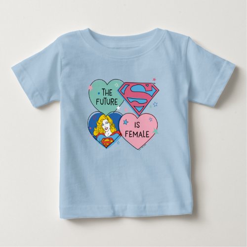 Supergirl Out of This World Retro Graphic Baby T_Shirt