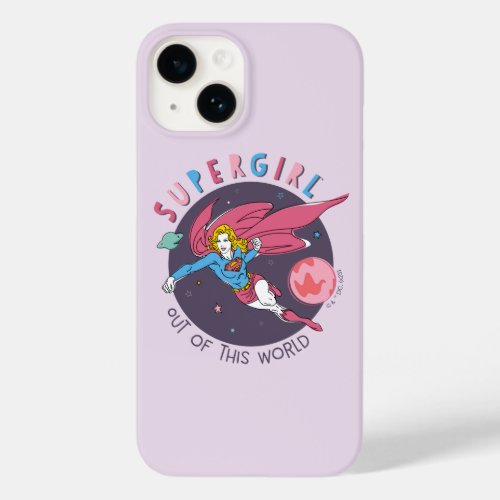 Supergirl Out of This World Retro Graphic Case_Mate iPhone 14 Case