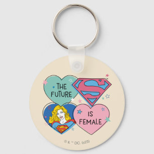 Supergirl Out of This World Retro Graphic Keychain