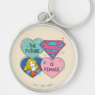 Supergirl Out of This World Retro Graphic Keychain