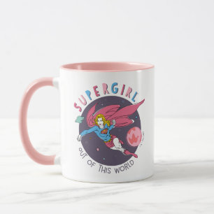 Supergirl Out of This World Retro Graphic Mug