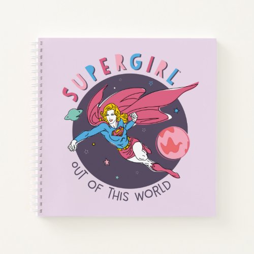Supergirl Out of This World Retro Graphic Notebook