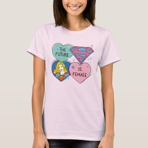 Supergirl Out of This World Retro Graphic T_Shirt