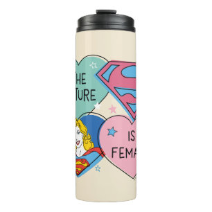 Supergirl Out of This World Retro Graphic Thermal Tumbler