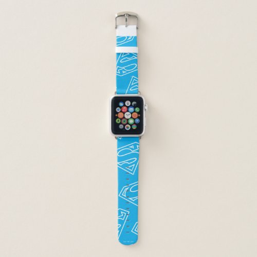 Supergirl Outline S_Shield Apple Watch Band