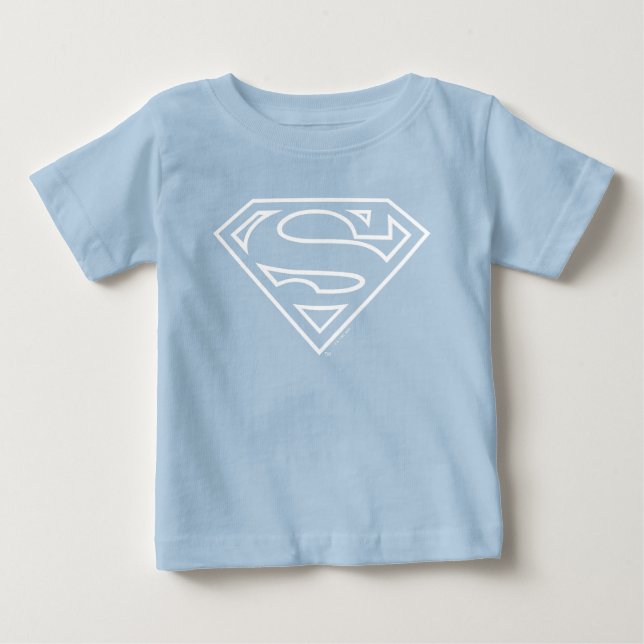 Supergirl Outline S-Shield Baby T-Shirt (Front)