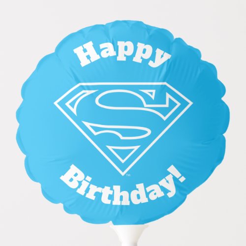 Supergirl Outline S_Shield Balloon