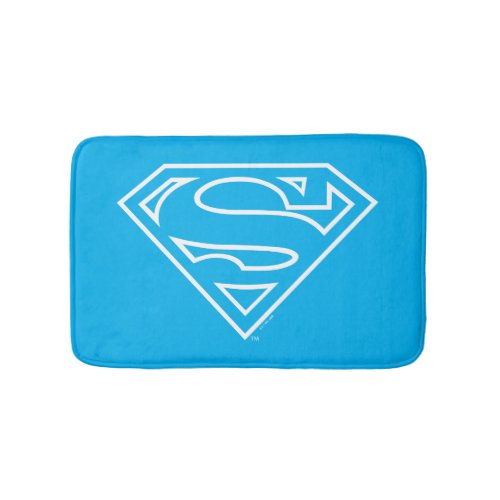 Supergirl Outline S_Shield Bath Mat