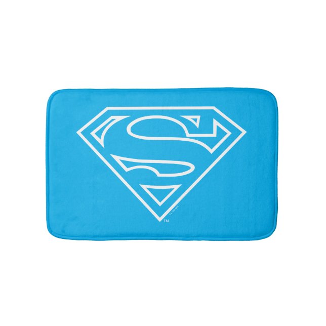 Supergirl Outline S-Shield Bath Mat (Front)