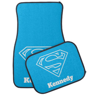 Supergirl Outline S-Shield Car Floor Mat