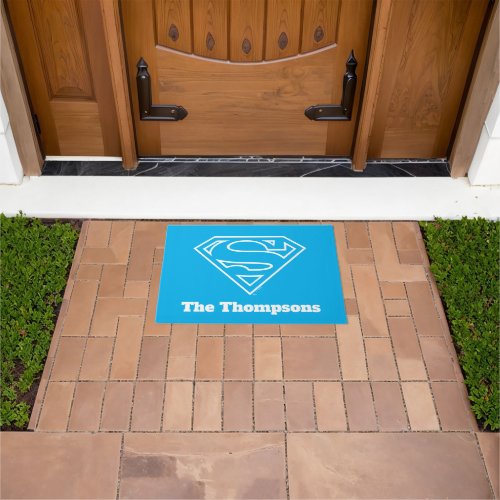 Supergirl Outline S_Shield Doormat