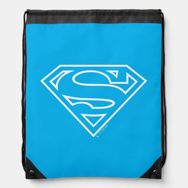 Supergirl Outline S-Shield Drawstring Bag (Front)