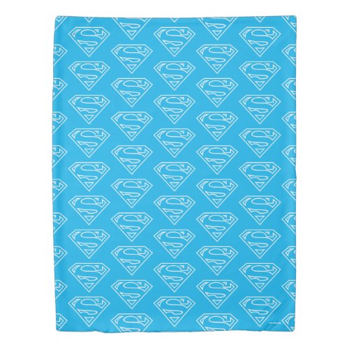 Supergirl Outline S_Shield Duvet Cover
