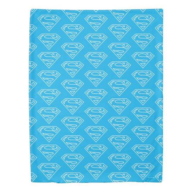 Supergirl Outline S-Shield Duvet Cover (Front)