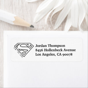 Supergirl Outline S-Shield Label