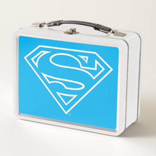 Supergirl Outline S_Shield Metal Lunch Box