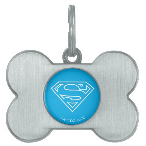 Supergirl Outline S_Shield Pet ID Tag