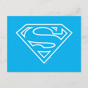 Supergirl Outline S-Shield Postcard