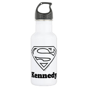 Supergirl Outline S-Shield Stainless Steel Water Bottle
