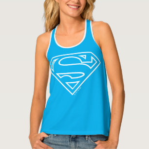 Supergirl Outline S-Shield Tank Top