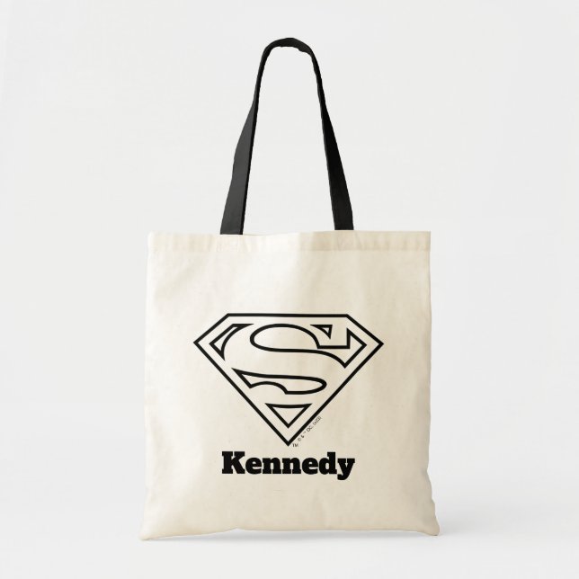 Supergirl Outline S-Shield Tote Bag (Front)