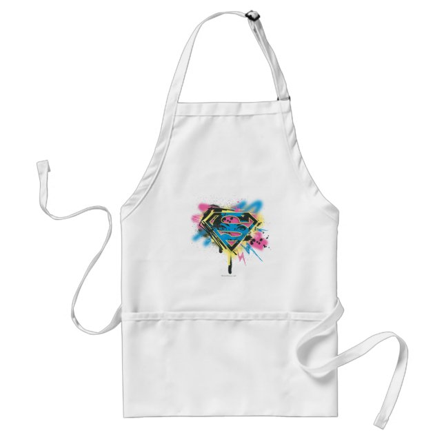 Supergirl Paint and Spills Adult Apron (Front)
