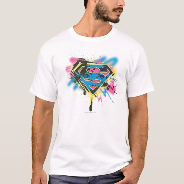 Supergirl Paint and Spills T-Shirt (Front)