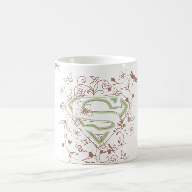 Supergirl Paint Splatter Graphic Coffee Mug (Center)