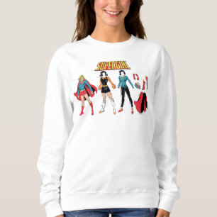 Supergirl Paper Doll Graphic Sweatshirt