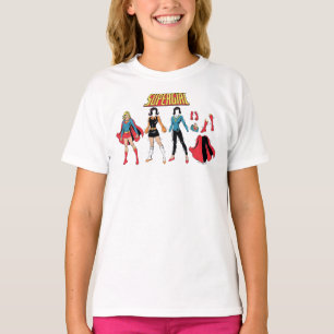 Supergirl Paper Doll Graphic T-Shirt