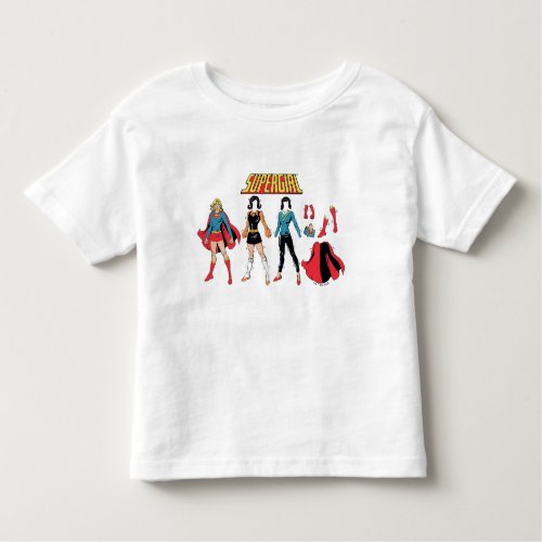 Supergirl Paper Doll Graphic Toddler T_shirt