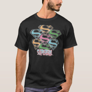 Supergirl Pastel Logo Collage T-Shirt
