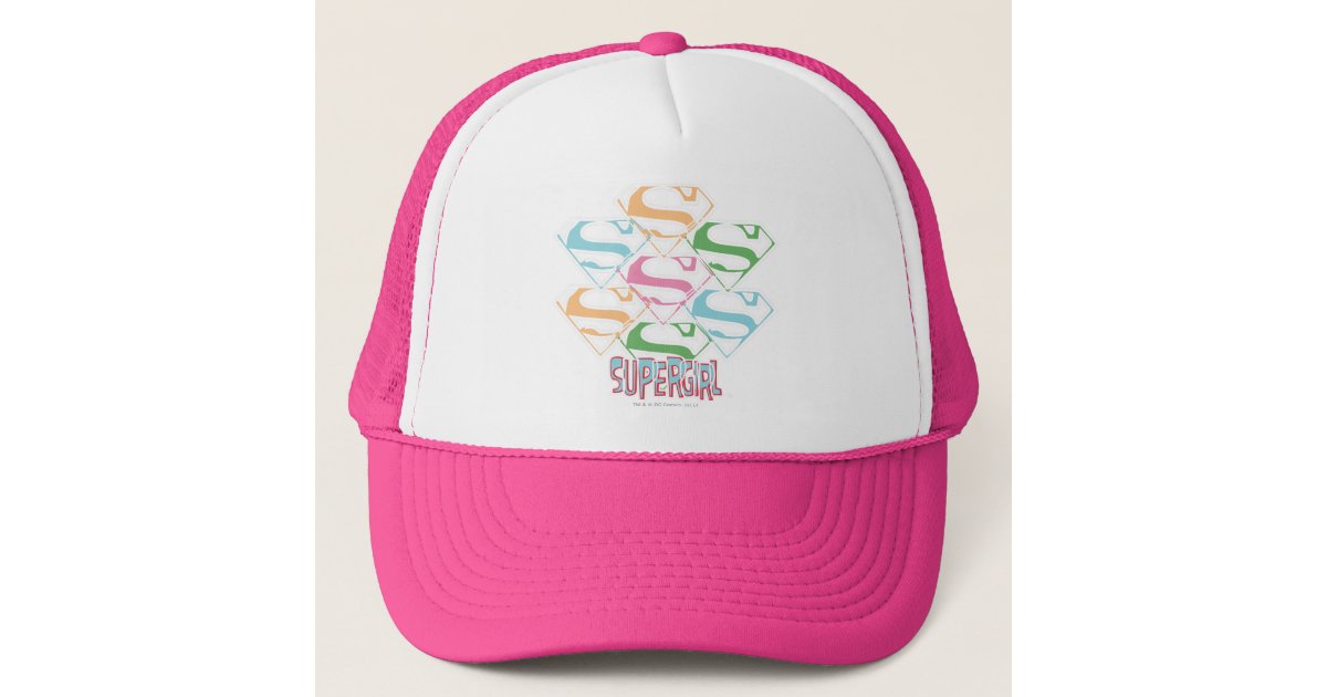 Supergirl Pastel Logo Collage Trucker Hat | Zazzle