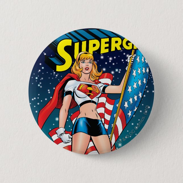 Supergirl Pinback Button (Front)