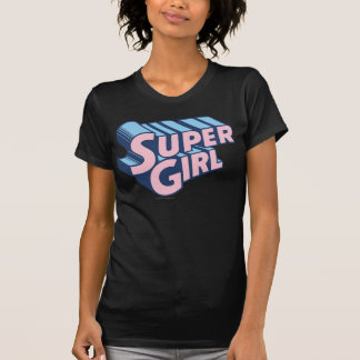 Supergirl Pink and Blue Logo T-Shirt