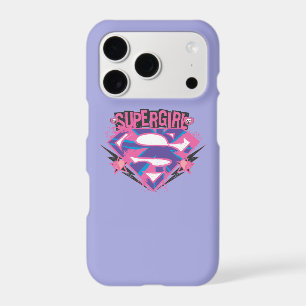 Supergirl Pink and Purple Grunge Logo iPhone 17 Pro Case