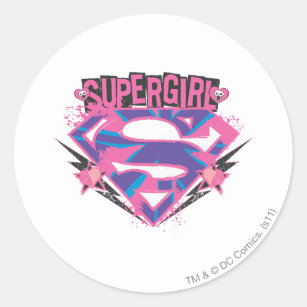 Very Nice Supergirl Logo Glass Marble 