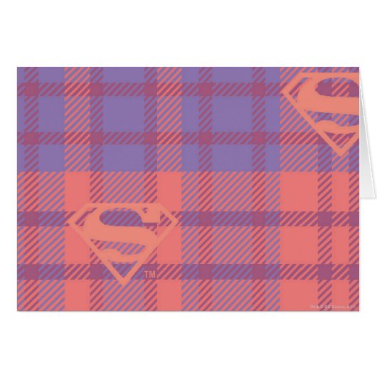 Supergirl Pink and Purple Pattern Cards (Front Horizontal)