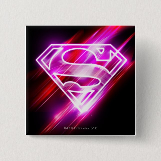 Supergirl Pink Button (Front)